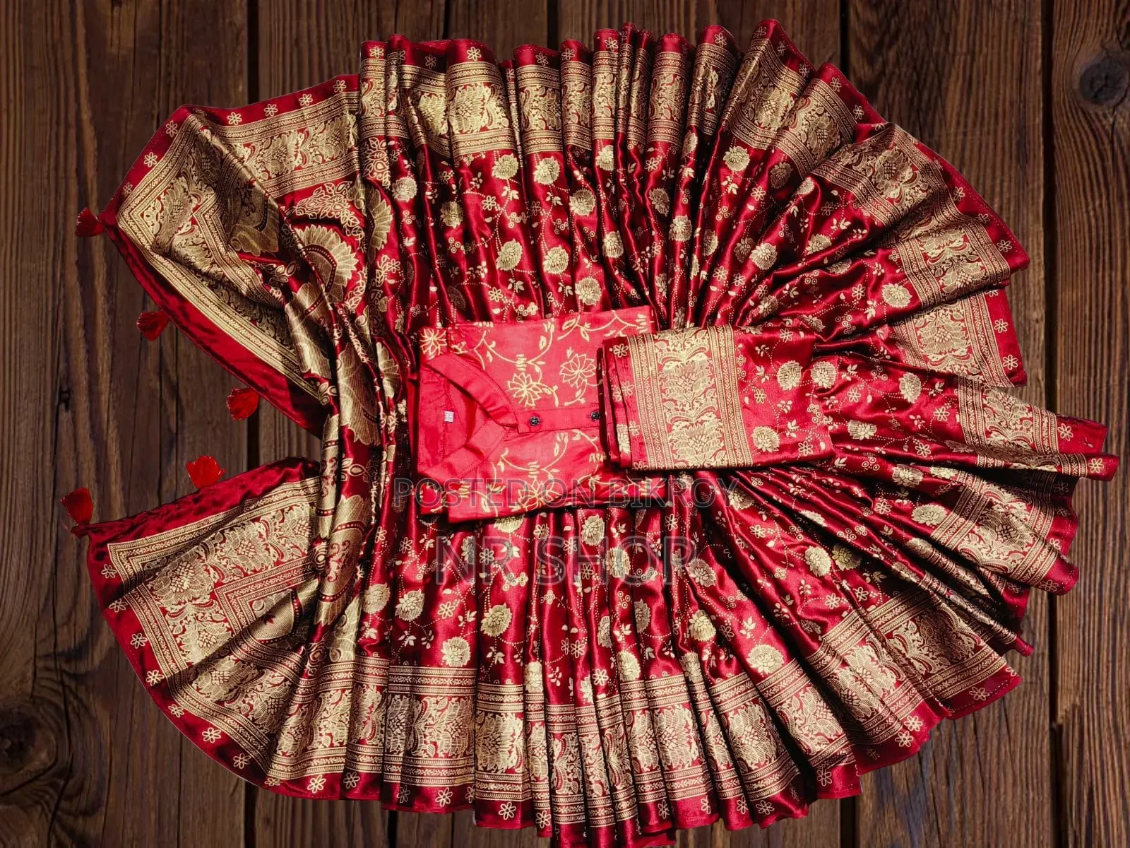 Premium Saree-Panjabi Couple Set (with matching blouse piece)
