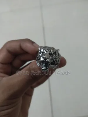 Tiger Head Ring for Boys