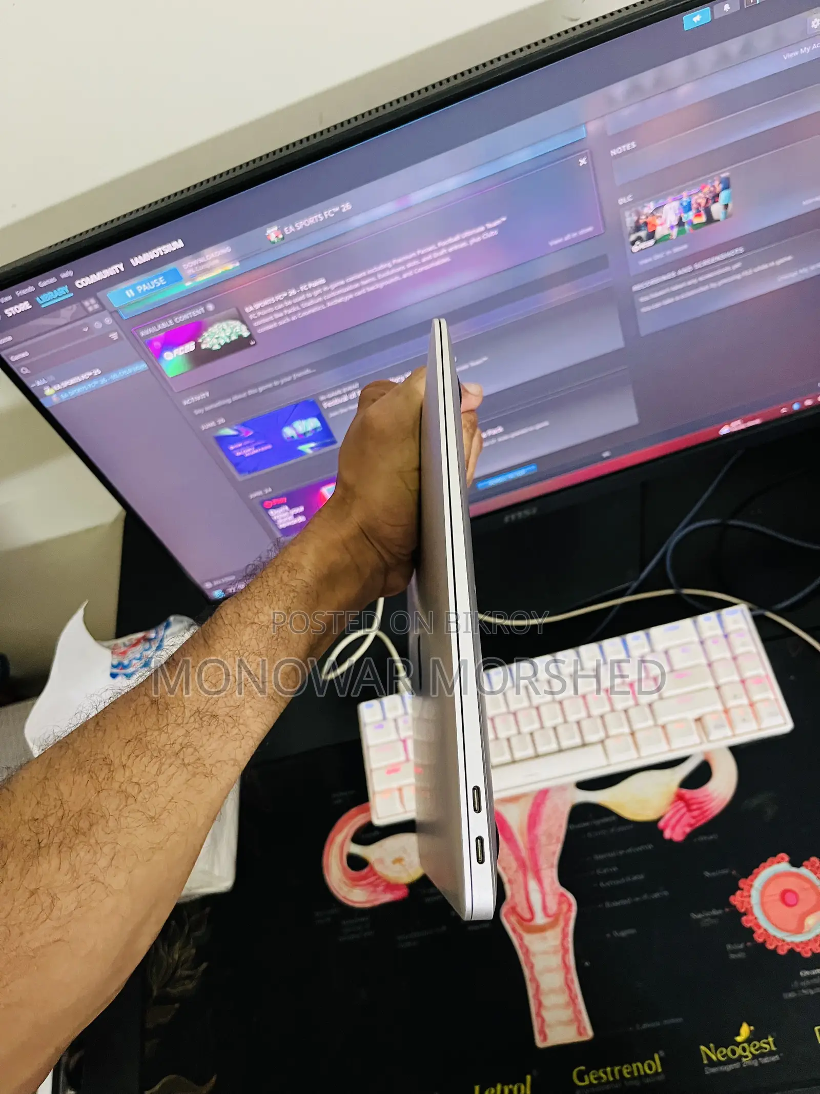 ল্যাপটপ অ্যাপল ম্যাকবুক এয়ার ২০২০ এম১ ৮জিবি অ্যাপল এম১ এসএসডি ২৫৬জিবি