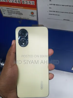 নতুন ওপ্পো এ৩৮ ১২৮ জিবি রোজ গোল্ড