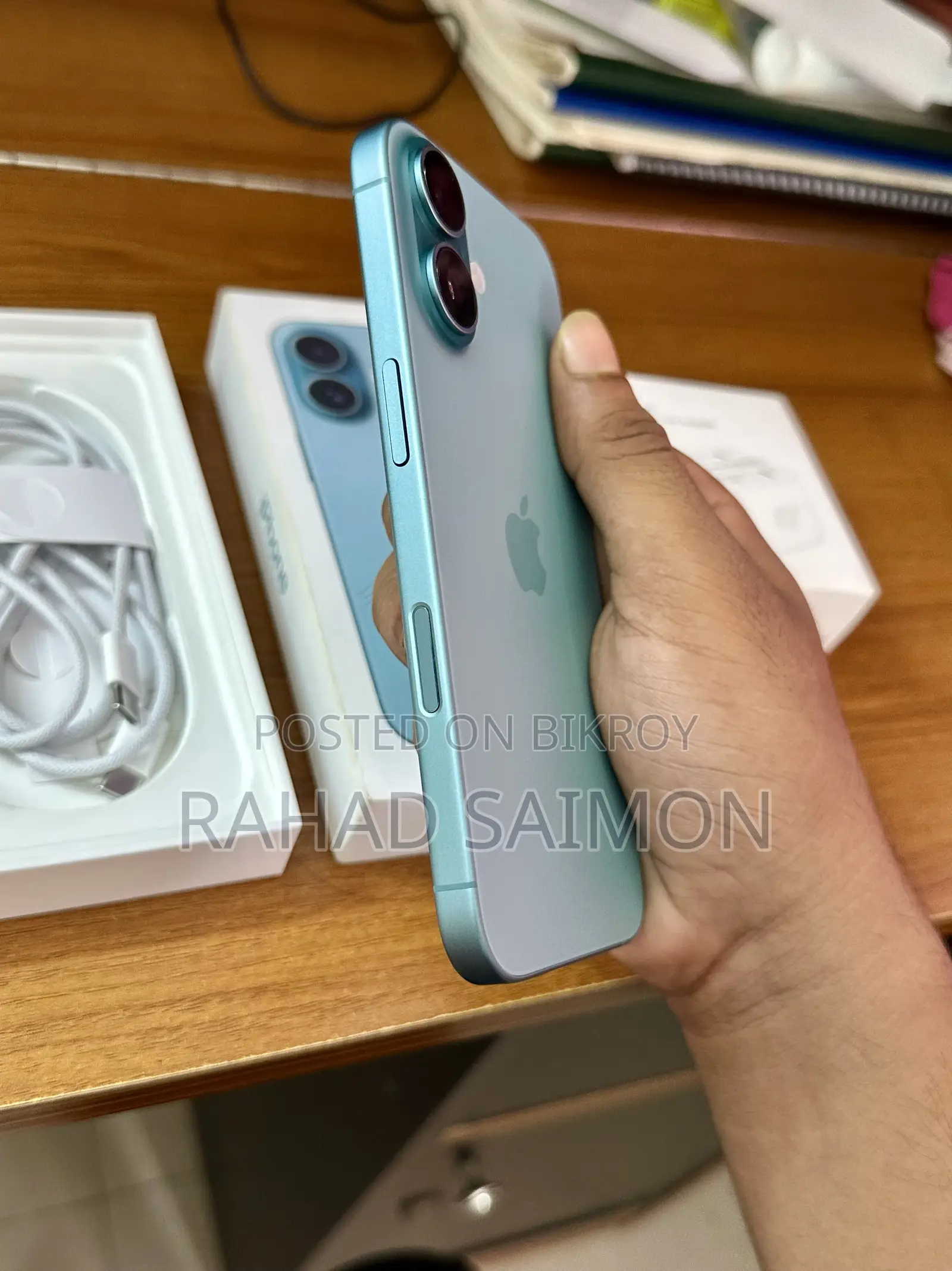 নতুন অ্যাপল আইফোন ১৬ ১২৮ জিবি ব্লু