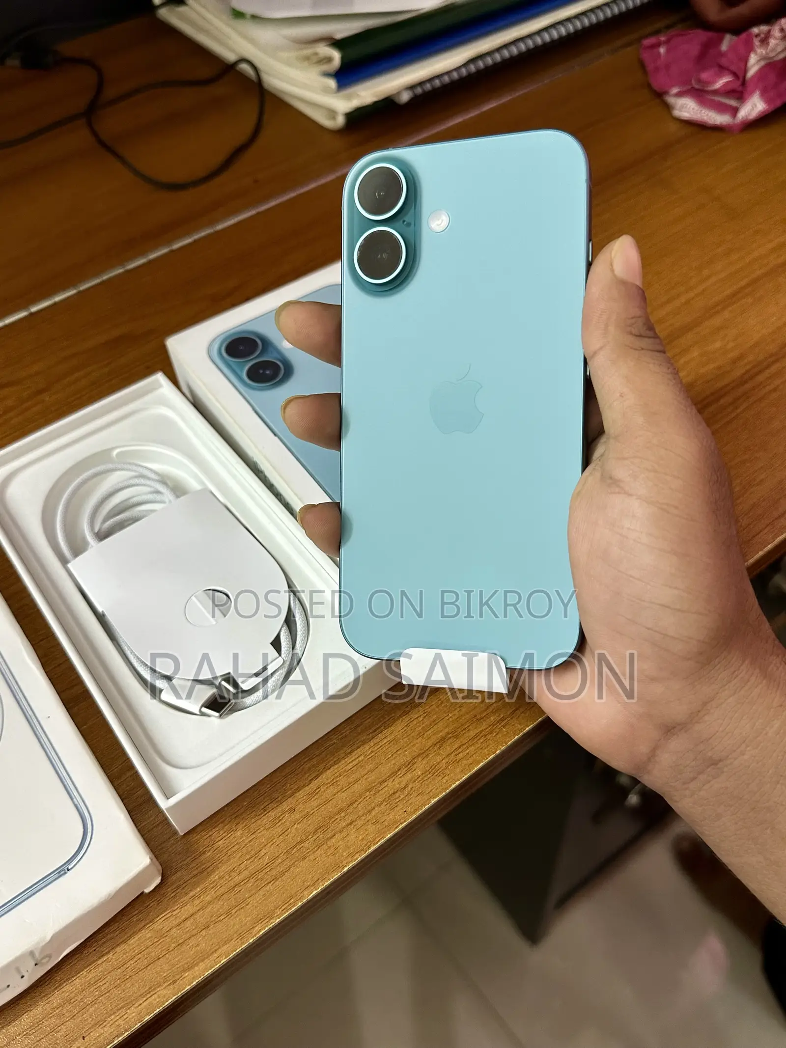 নতুন অ্যাপল আইফোন ১৬ ১২৮ জিবি ব্লু