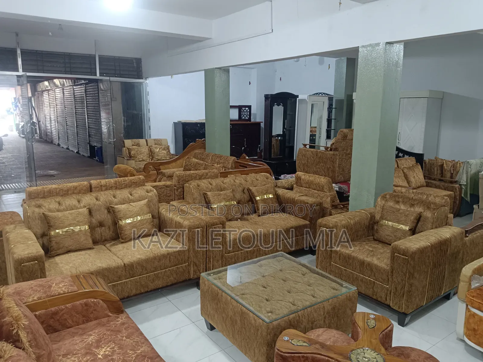 Chittagong Teak Wood 2-2-1: 5 Seater Sofa