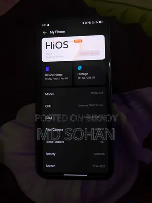 Tecno Pova 7 Pro 5G 256 GB Black