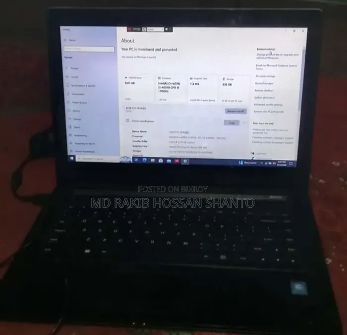 ল্যাপটপ লেনোভো আইডিয়াপ্যাড ১ ৮জিবি ইন্টেল কোর আই৩ এইচডিডি+এসএসডি ৭৫০জিবি