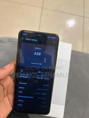 Oppo A38 ১২৮ জিবি কালো