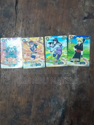 নারুতো কার্ড কম্বো (জিরাইয়া, ওবিটো, হিনাতা, তেমারি)