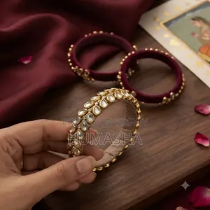 Exclusive Handmade Kundan Thread Bangles (Sawan/Wedding Special)