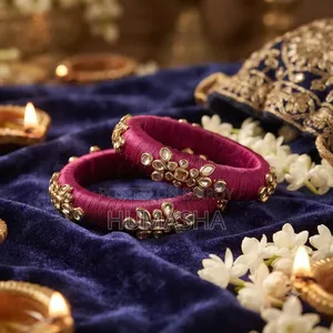 Exclusive Handmade Kundan Thread Bangles (Sawan/Wedding Special)