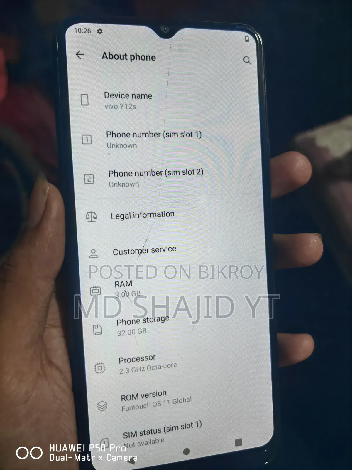Vivo Y12s 32 GB Blue