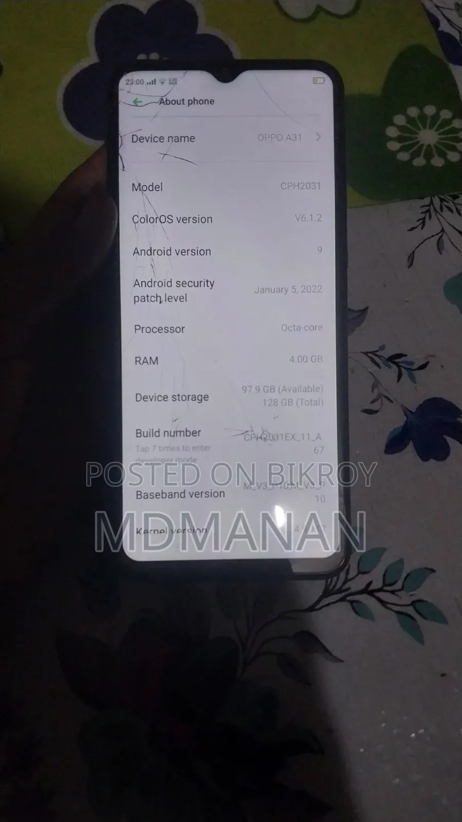 Oppo A31 Pro 128 GB Black
