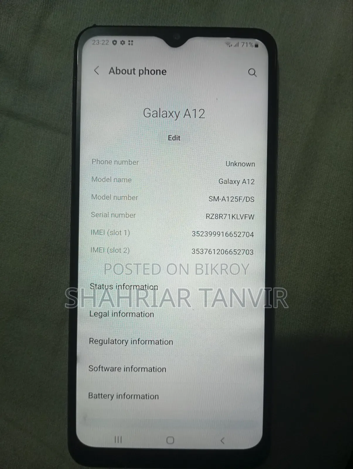 Samsung Galaxy A12 64 GB Blue