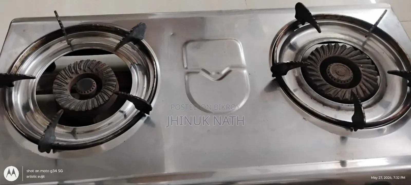 Super Star Double Burner Gas Stove – Good Condition