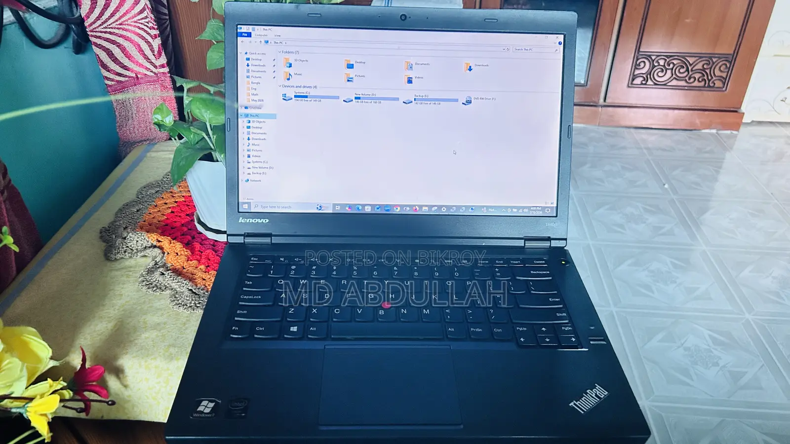 Laptop Lenovo ThinkPad T400 8GB Intel Core i5 HDD 512GB