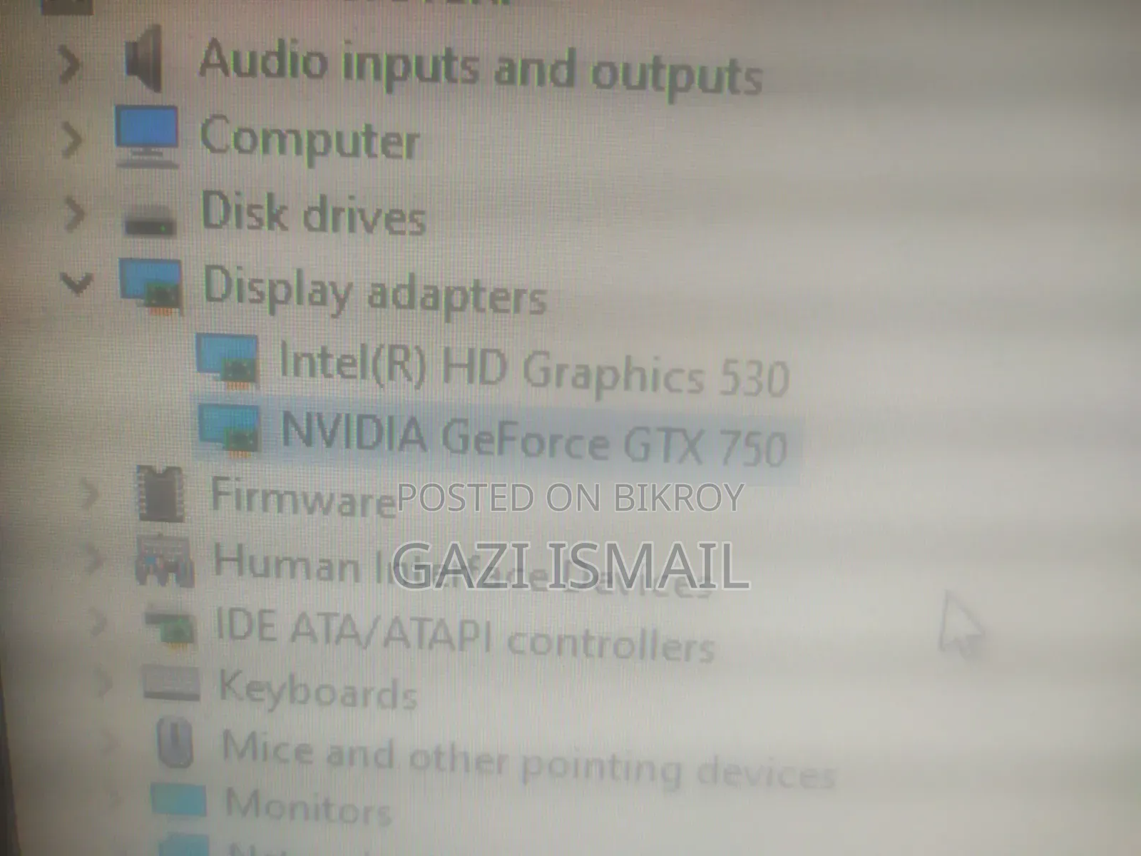 GTX 750 Graphics Card