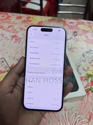 নতুন অ্যাপল আইফোন ১৫ প্রো ১২৮ জিবি গ্রে