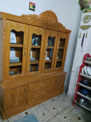 Showcase made of Teak wood