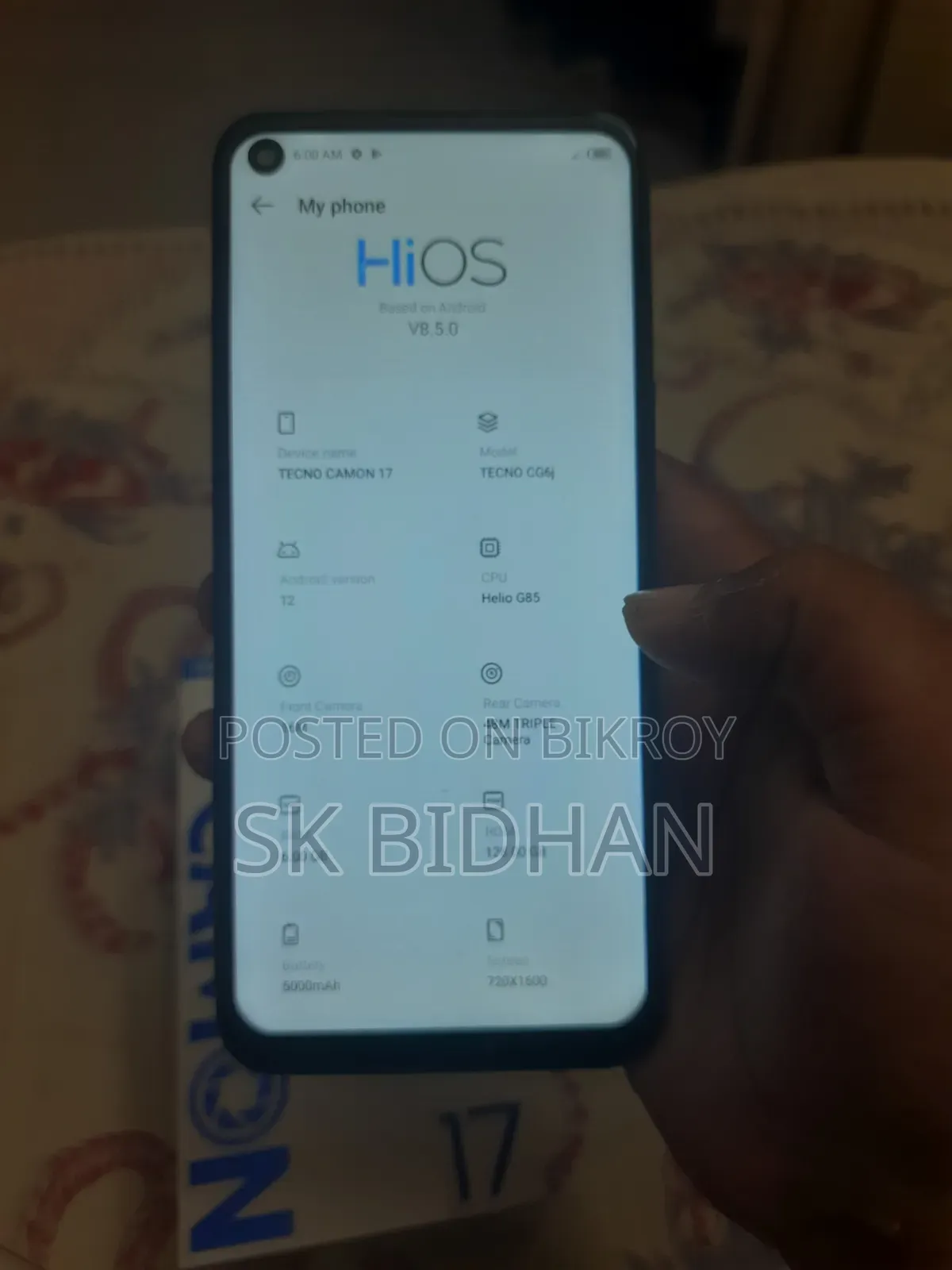 Tecno Camon 17 128 GB Blue