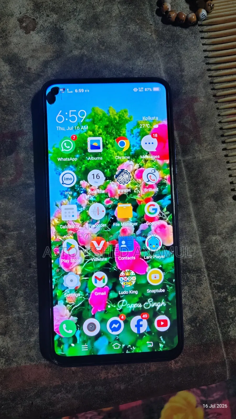 Vivo Y50 128 GB Blue