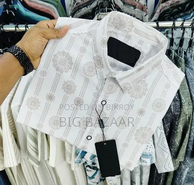 Luxury Popcorn Half Sleeve Print Shirt