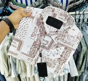Luxury Popcorn Half Sleeve Print Shirt