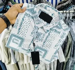 Luxury Popcorn Half Sleeve Print Shirt