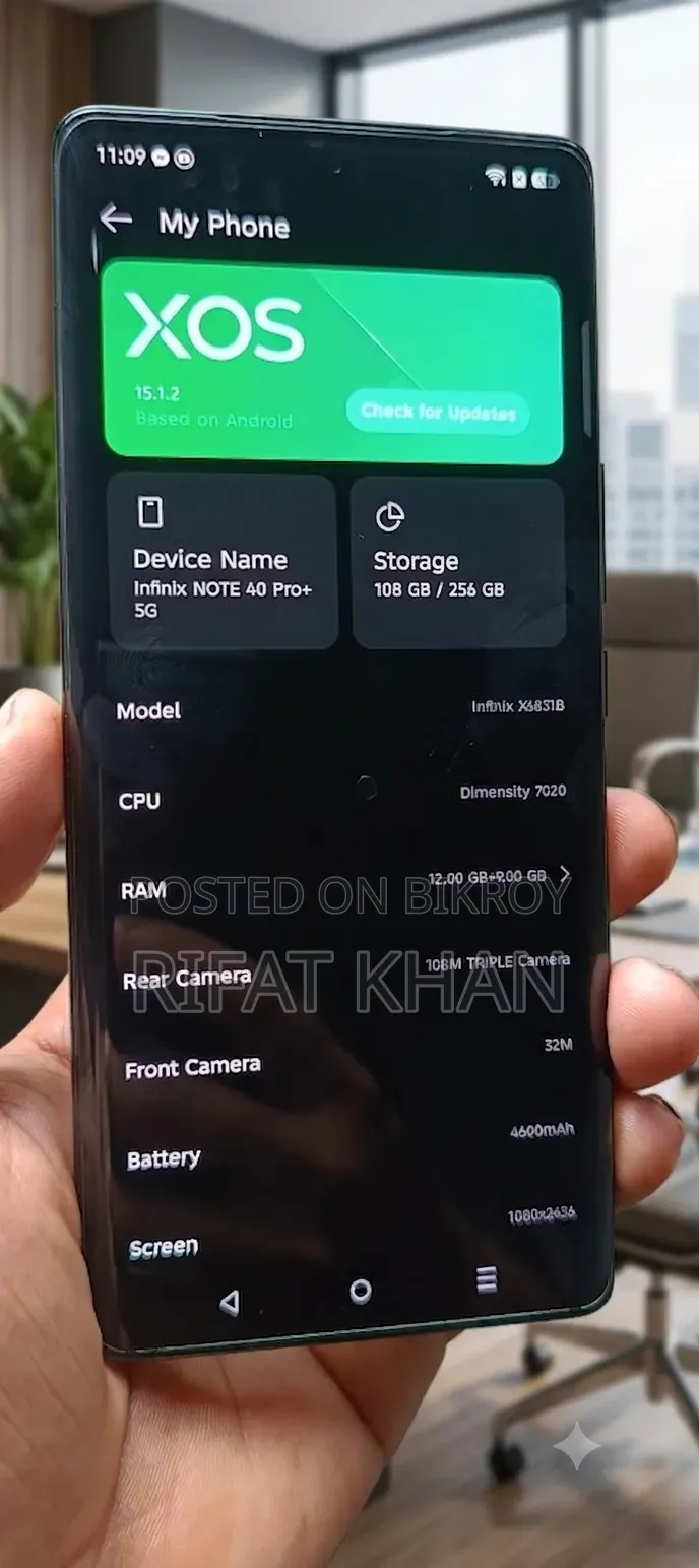 Infinix Note 40 Pro Plus 5G 256 GB Black