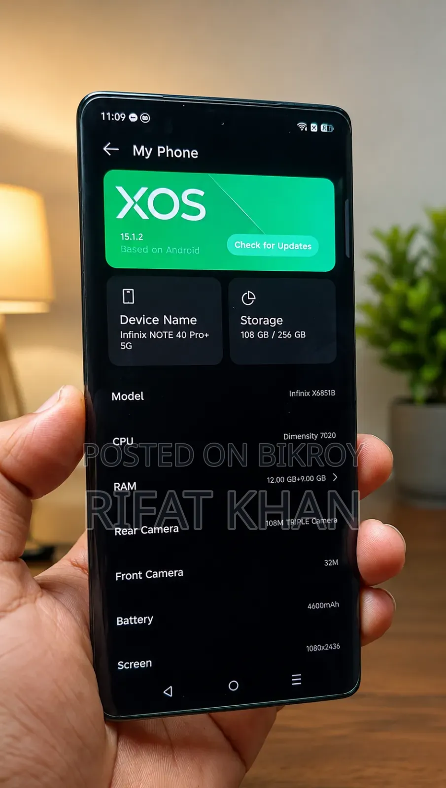 Infinix Note 40 Pro Plus 5G 256 GB Black