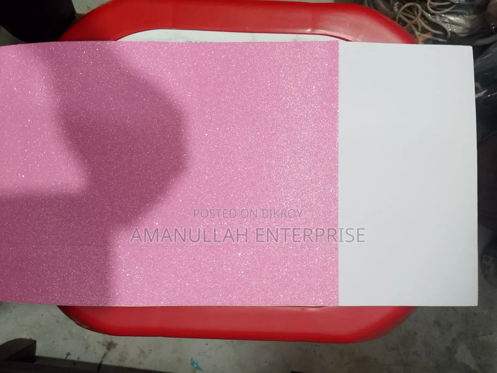 Pink Glitter Foam Sheets for Craft | [ Amanullah Enterprise ] (02 Pcs)