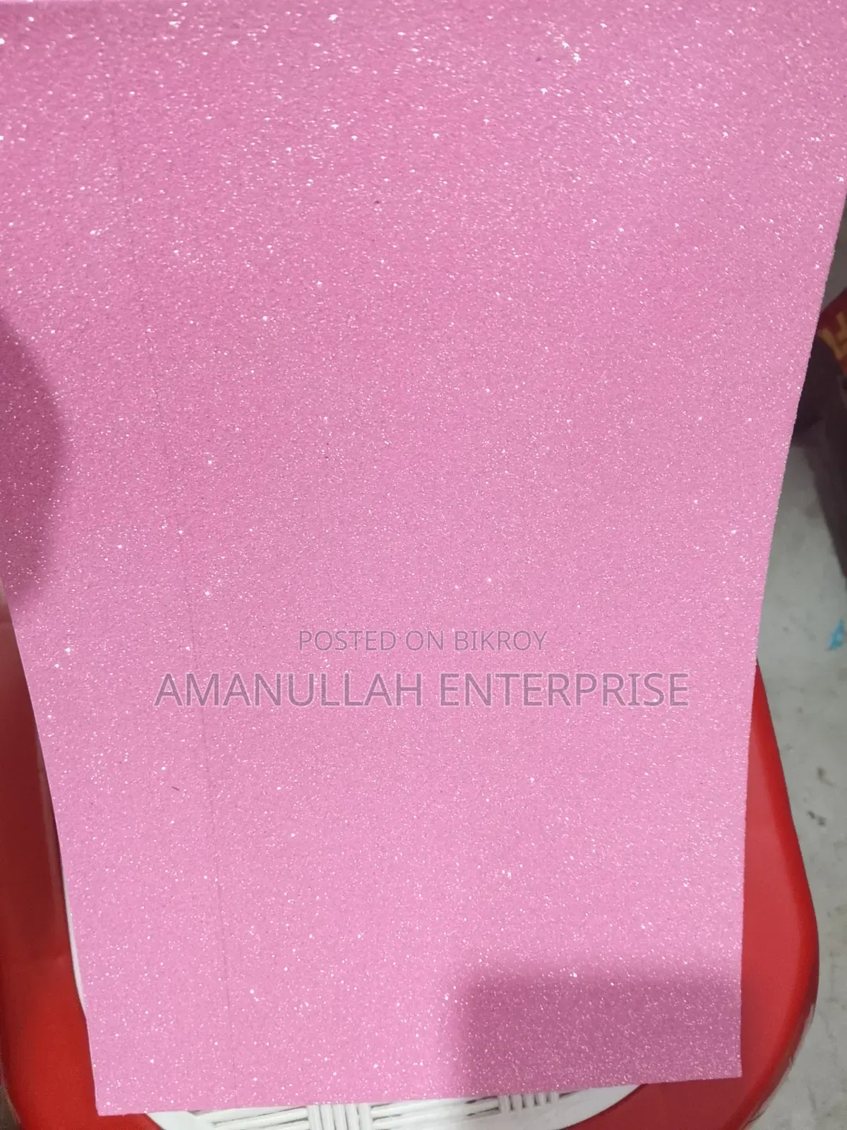 Pink Glitter Foam Sheets for Craft | [ Amanullah Enterprise ] (02 Pcs)