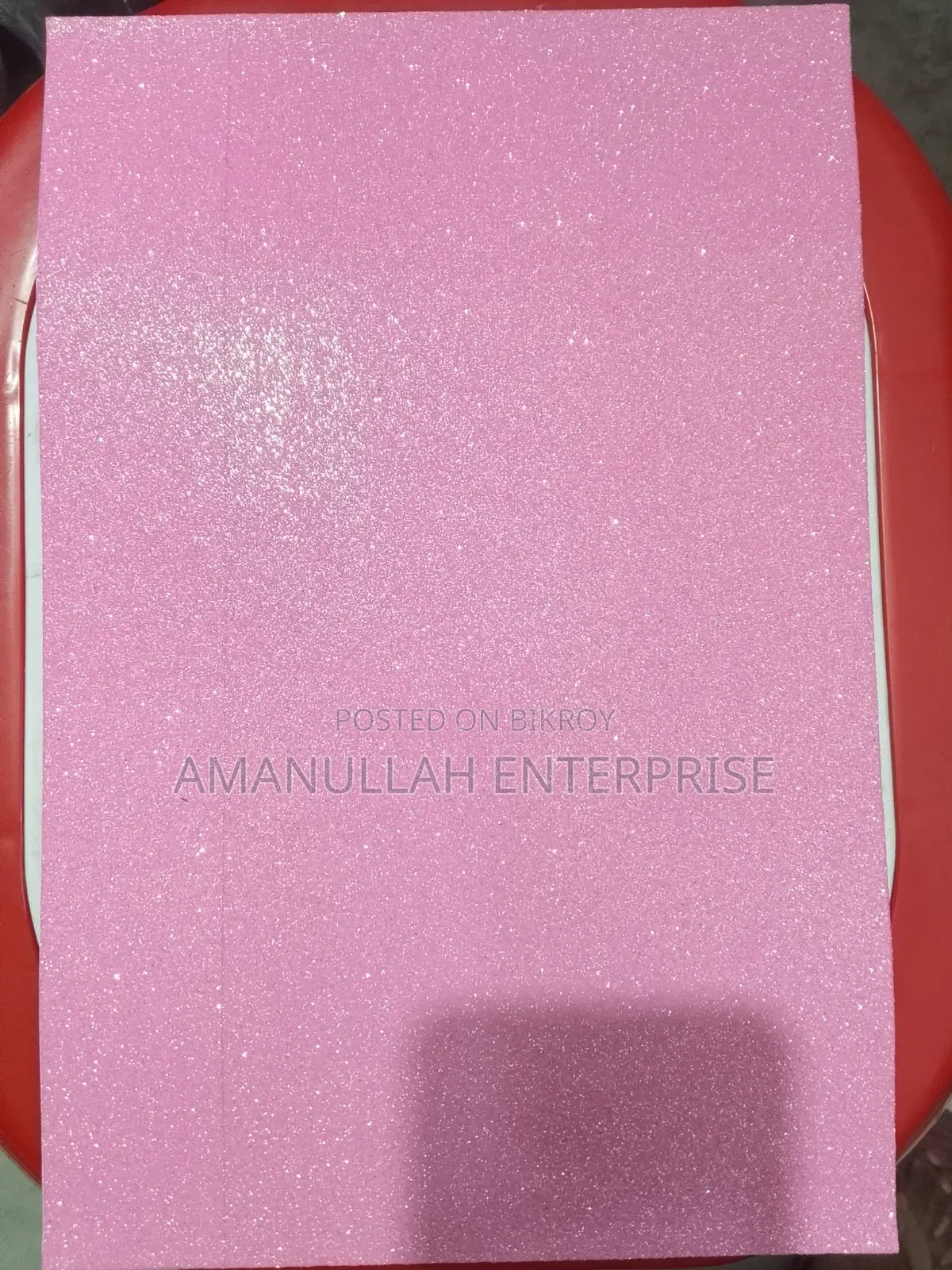 Pink Glitter Foam Sheets for Craft | [ Amanullah Enterprise ] (02 Pcs)