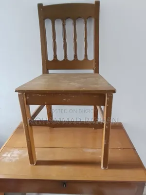 A chair and table will be sold.