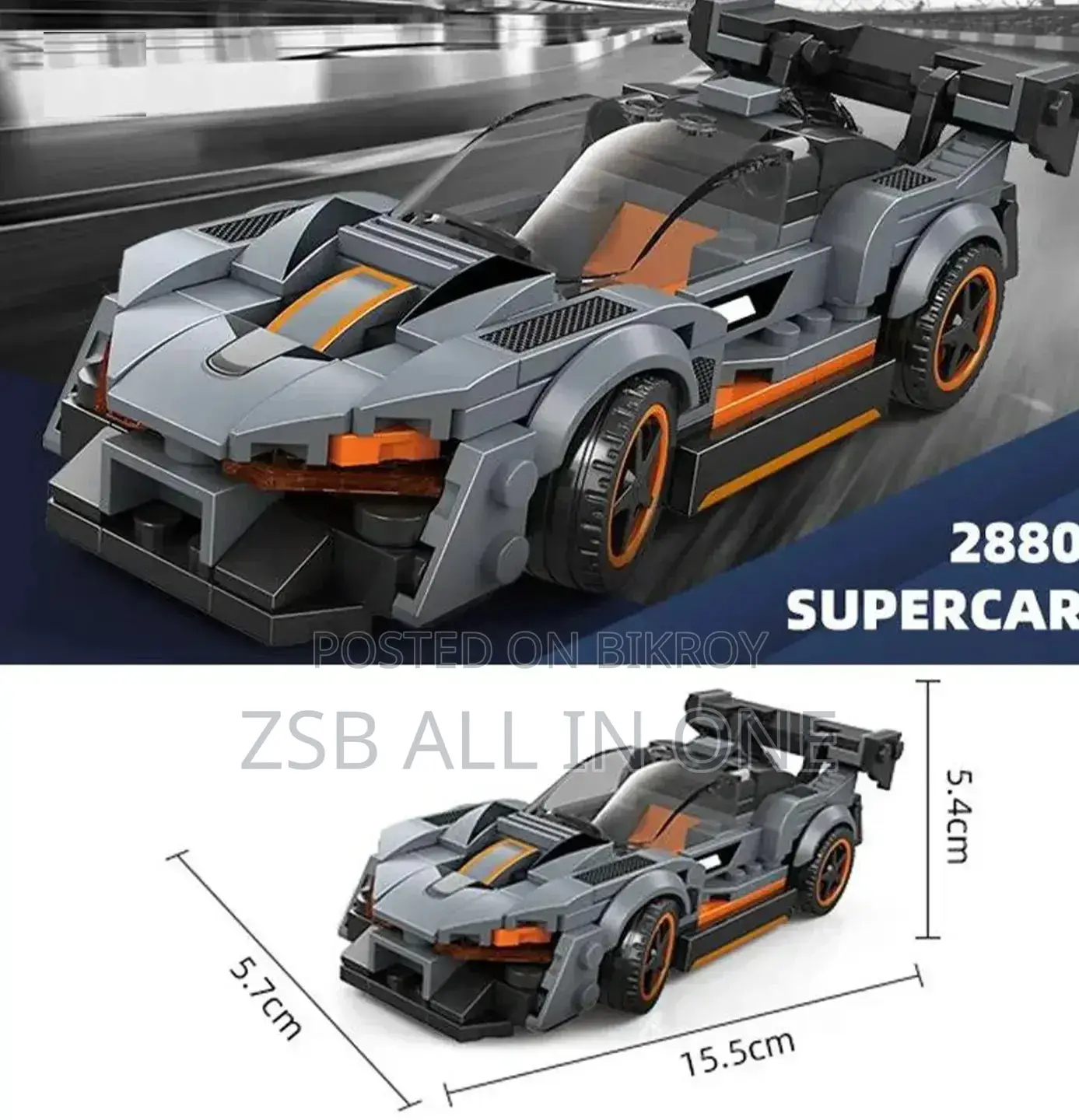 Racing Car Building Educational Block Set Lego Toy Model-2870