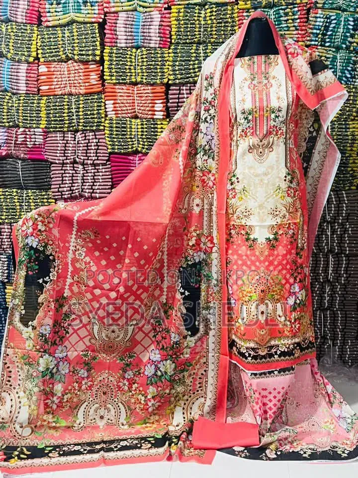 প্রিমিয়াম কোয়ালিটির ভি আই পি জমজম সুইচ কটন থ্রি পিস