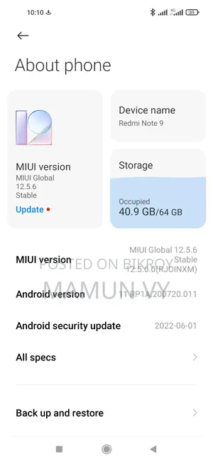 Xiaomi Redmi Note 9 64 GB