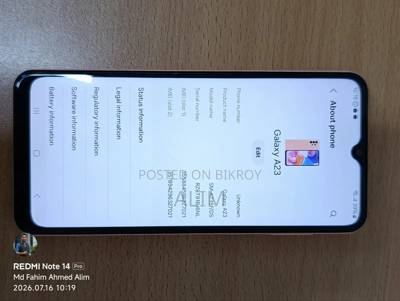 Samsung Galaxy A23 5G 128 GB Orange