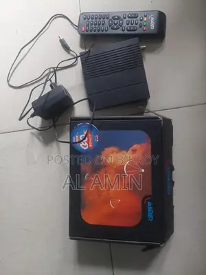 Akash DTH Cable Set-Top Box Remote and Antenna