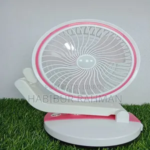 Rechargeable Folding Table Fan With Led Light LR-2018