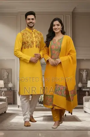  প্রিমিয়াম পাঞ্জাবি থ্রি-পিস কাপল সেট