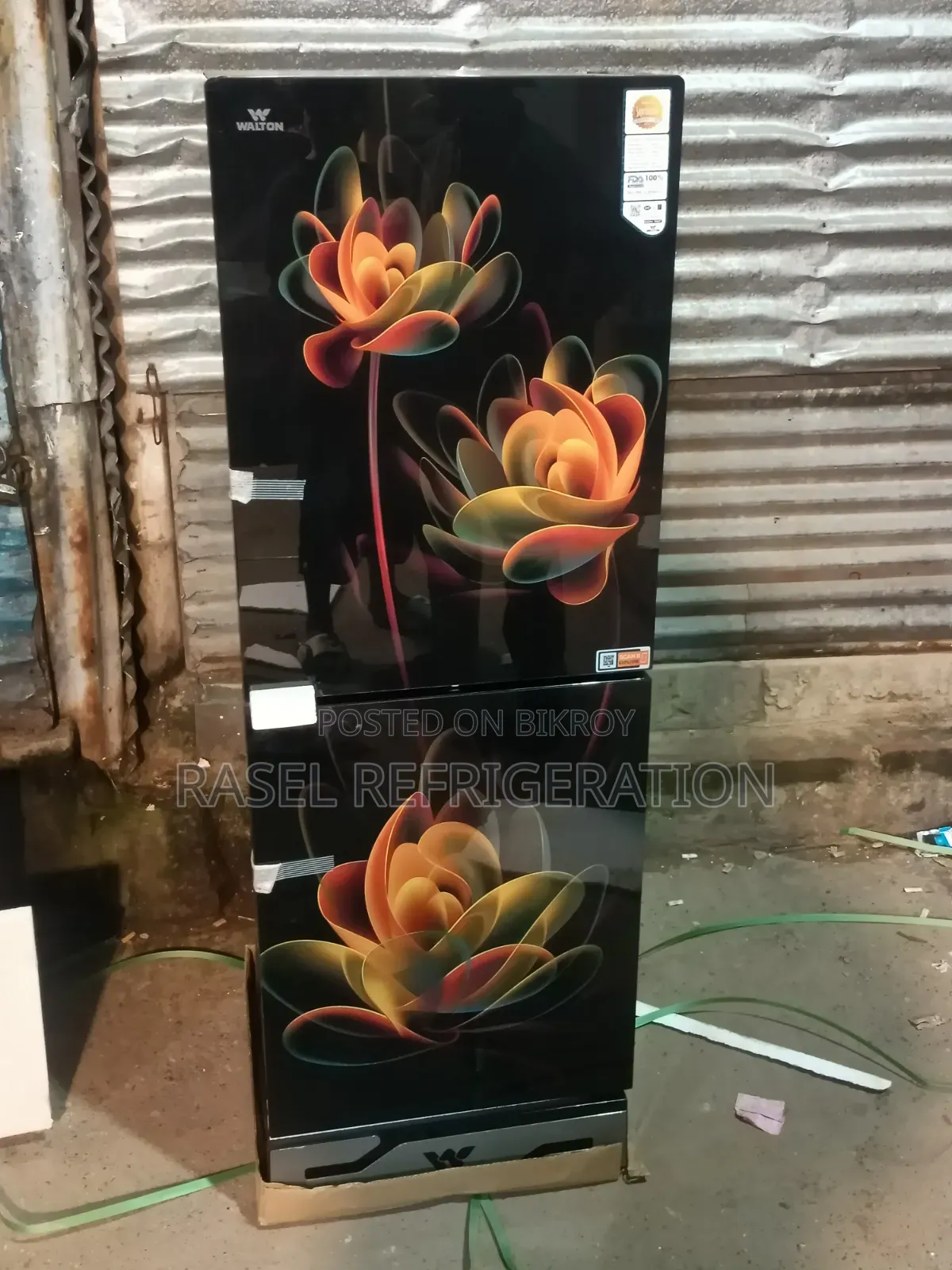 Walton refrigerator model WFD-1go-Gdel of 184 liters at a special 33% discount.