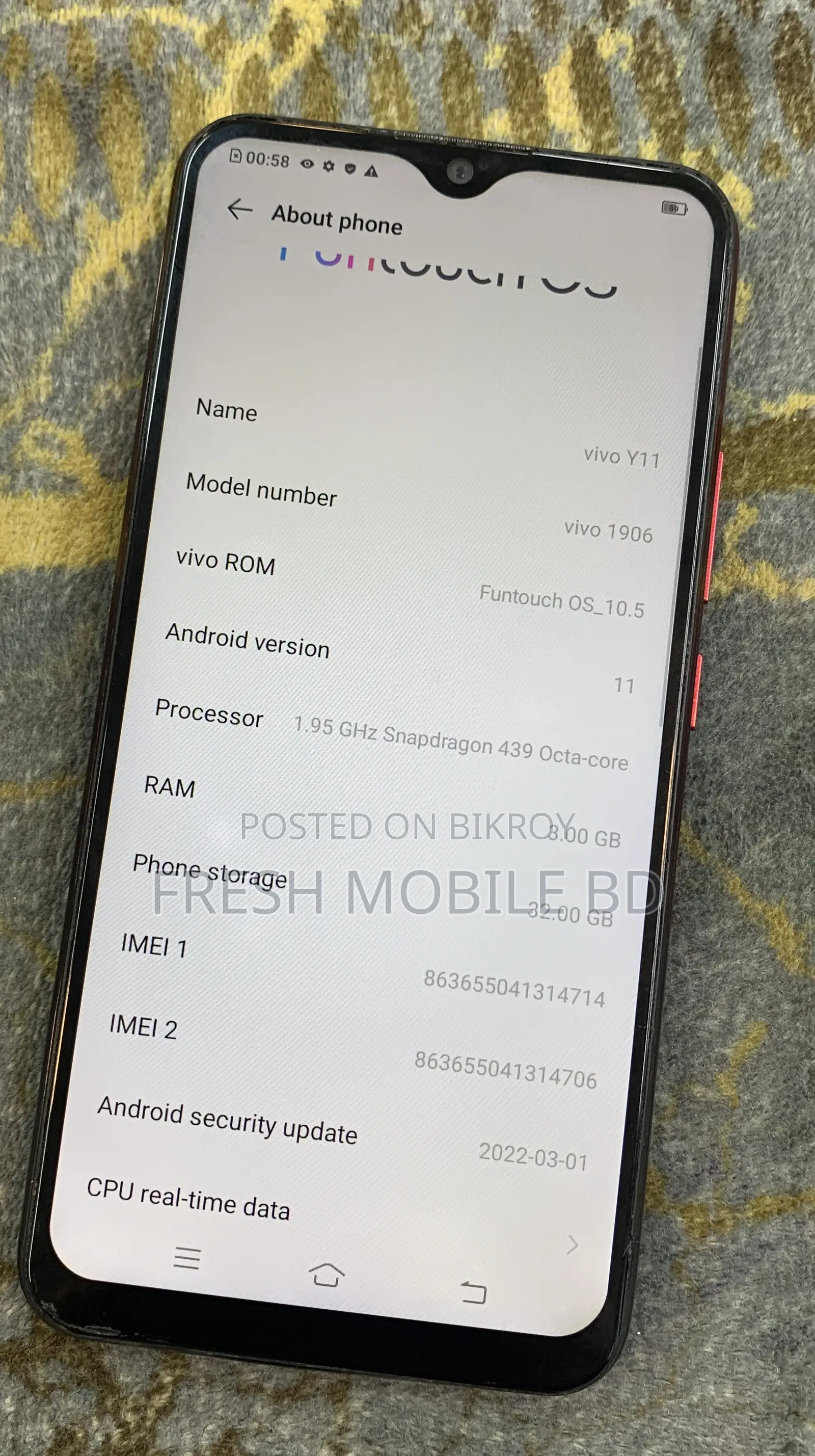 Vivo Y11 32 GB Red