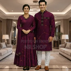 ✨ ঈদ স্পেশাল কাপল পাঞ্জাবি থ্রি-পিস কম্বো