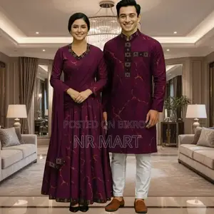 ঈদ স্পেশাল কাপল পাঞ্জাবি থ্রি-পিস কম্বো