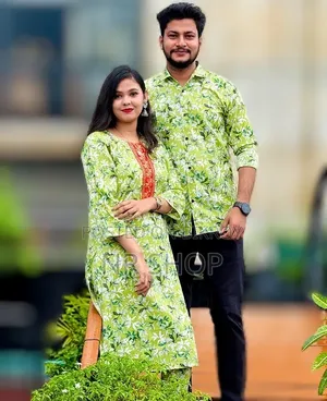 ✨ প্রিমিয়াম শার্ট থ্রি-পিস কাপল সেট