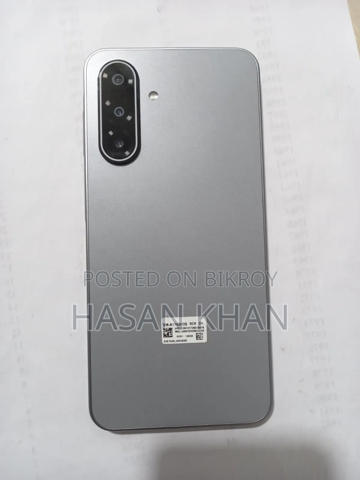 স্যামসাং গ্যালাক্সি এ১৭ ৫জি ১২৮ জিবি গ্রে