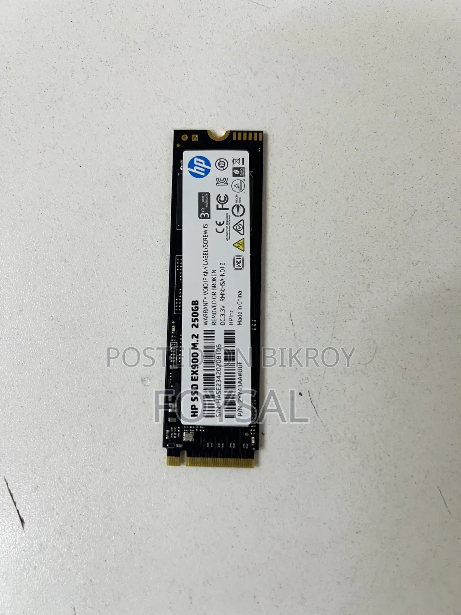 HP Ex900 M.2 250gb Pcie Nvme Internal SSD