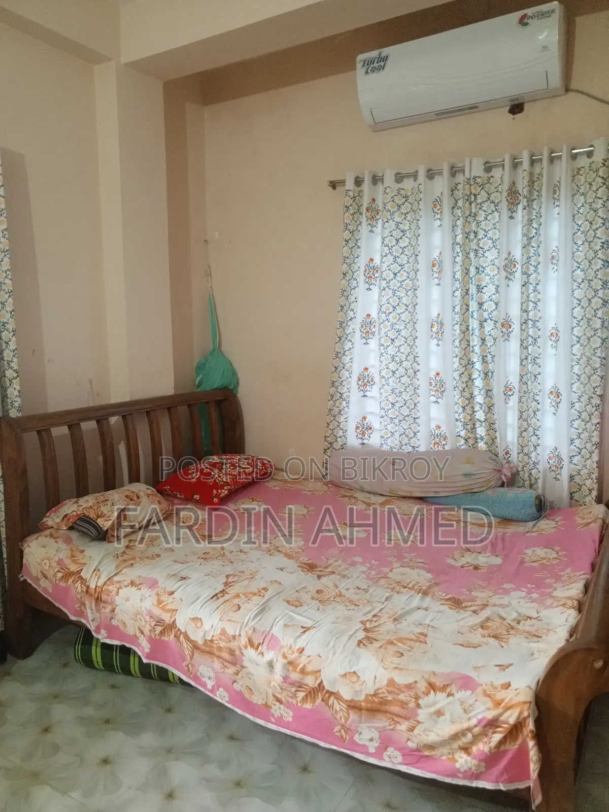 Semi-Double Wooden Bed