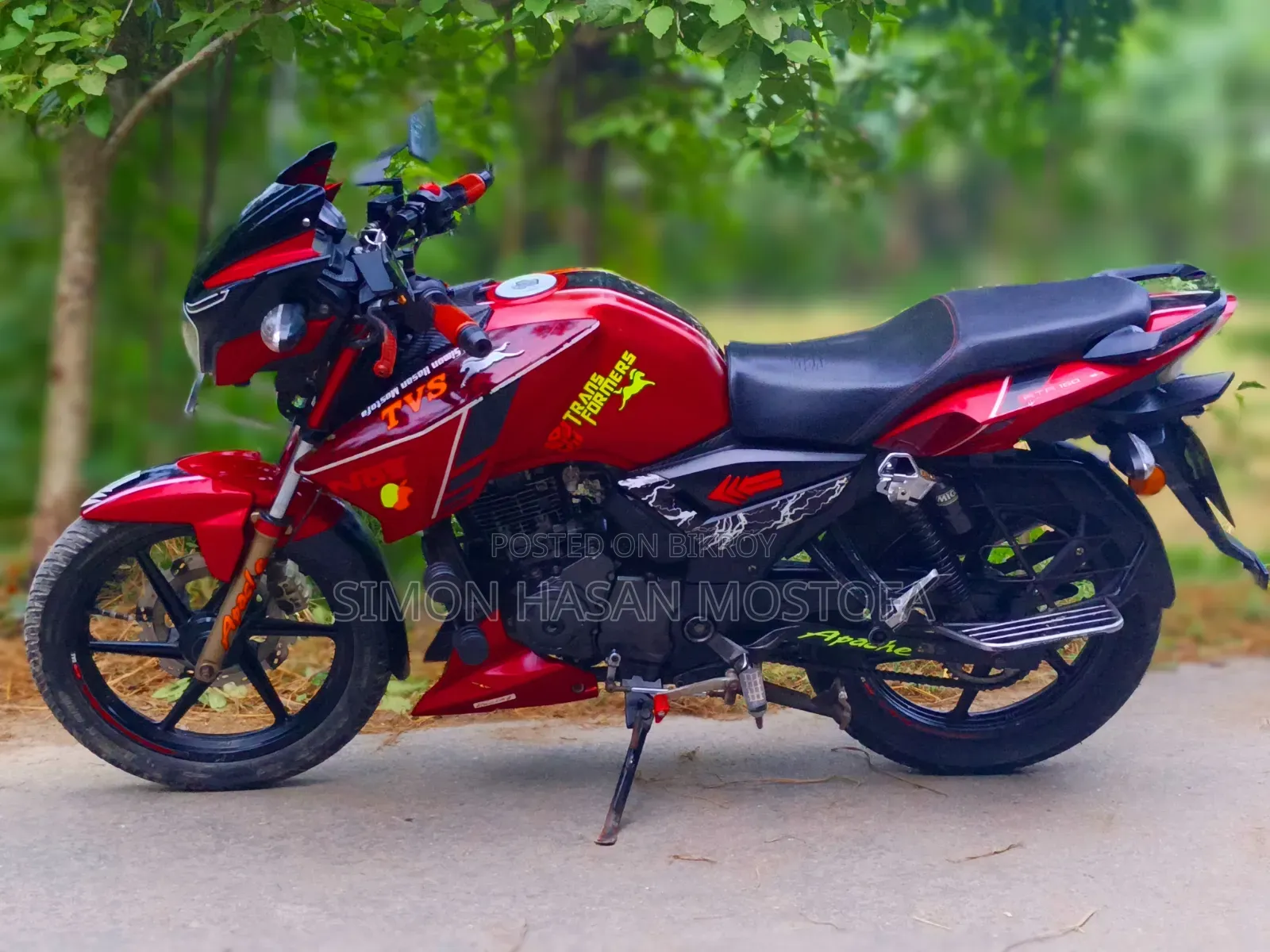 New TVS Apache RTR 160 2V 2020 Red