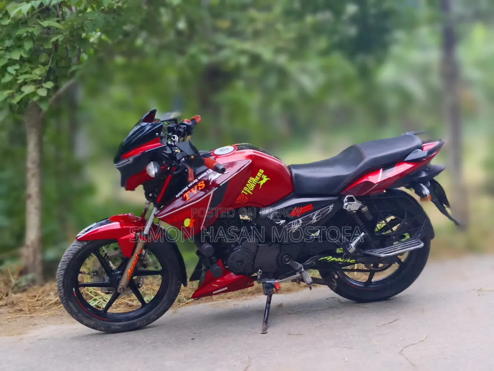 New TVS Apache RTR 160 2V 2020 Red