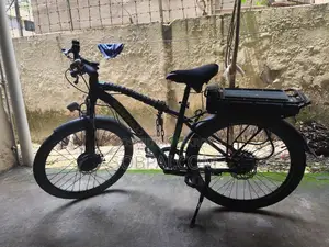 Tornado Electric Mountain Bike (E-Bike) - Black & Green